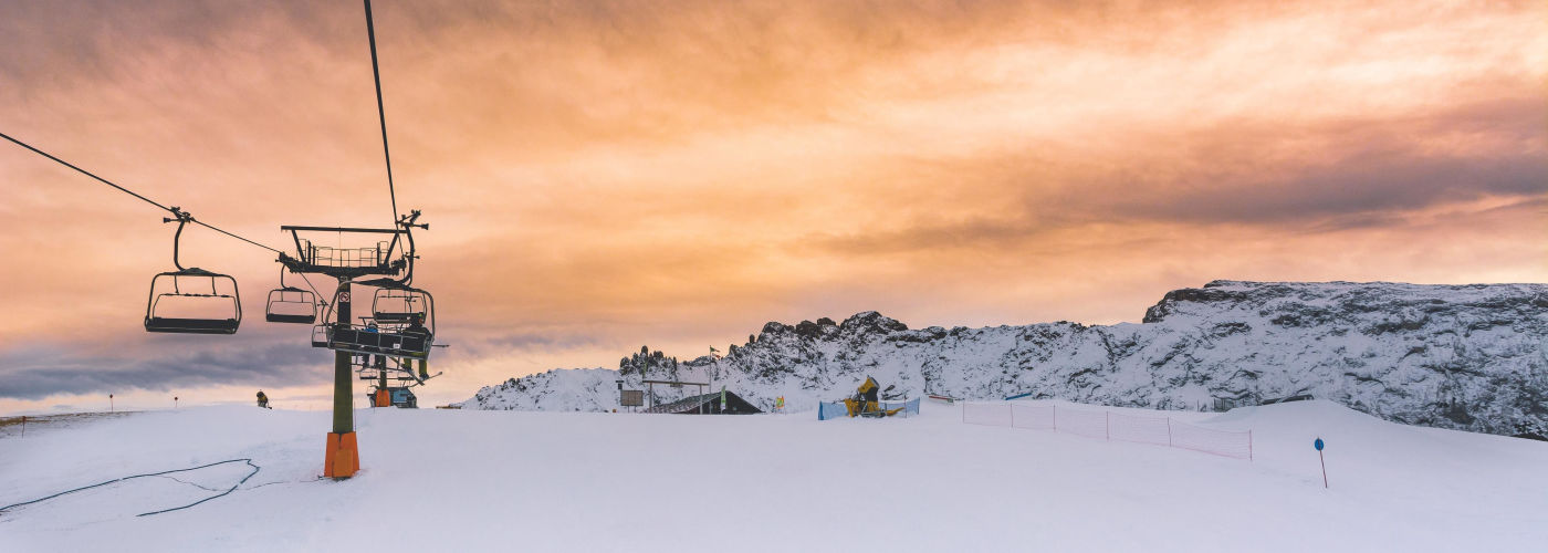 De val in de sneeuw